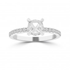 0.35 Ct Round Cut Diamond Semi Mounting Engagement Ring 0.35 Ct Round Cut Diamond Semi Mounting Engagement Ring