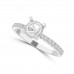 0.35 Ct Round Cut Diamond Semi Mounting Engagement Ring 0.35 Ct Round Cut Diamond Semi Mounting Engagement Ring