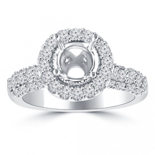 2.00 Ct Round Cut Diamond Semi Mounting Engagement Ring 2.00 Ct Round Cut Diamond Semi Mounting Engagement Ring