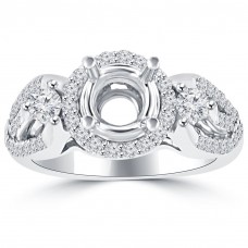 1.00 Ct Round Cut Diamond Semi Mounting Engagement Ring 1.00 Ct Round Cut Diamond Semi Mounting Engagement Ring