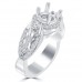 1.00 Ct Round Cut Diamond Semi Mounting Engagement Ring 1.00 Ct Round Cut Diamond Semi Mounting Engagement Ring