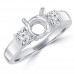 0.60 ct Ladies Round Cut Diamond Semi Mounting Engagement Ring in 14 kt White Gold 0.60 ct Ladies Round Cut Diamond Semi Mounting Engagement Ring in 14 kt White Gold