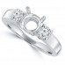 0.60 ct Ladies Round Cut Diamond Semi Mounting Engagement Ring in 14 kt White Gold 0.60 ct Ladies Round Cut Diamond Semi Mounting Engagement Ring in 14 kt White Gold