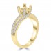 0.65 ct Ladies Round Cut Diamond Semi Mounting Engagement Ring in 14 kt Yellow Gold 0.65 ct Ladies Round Cut Diamond Semi Mounting Engagement Ring in 14 kt Yellow Gold