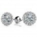 2.50 ct Round Cut Cubic Zirconia Stud Earrings in Screw Back 2.50 ct Round Cut Cubic Zirconia Stud Earrings in Screw Back