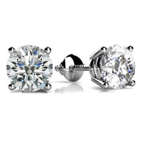 0.20 ct Round Cut Diamond Stud Earring in Screw Back 0.20 ct Round Cut Diamond Stud Earring in Screw Back