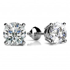 0.20 ct Round Cut Diamond Stud Earring in Screw Back 0.20 ct Round Cut Diamond Stud Earring in Screw Back