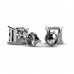 3.00 ct Princess Cut Cubic Zirconia Stud Earrings in Screw Back 3.00 ct Princess Cut Cubic Zirconia Stud Earrings in Screw Back