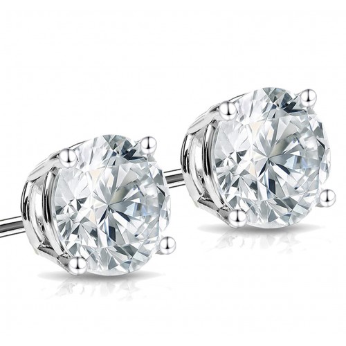 0.22 ct Round Cut Diamond Stud Earring in Push Back 0.22 ct Round Cut Diamond Stud Earring in Push Back