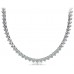 5.00 Ct Ladies Round Cut Diamond Tennis Necklace In 14 Kt White Gold 5.00 Ct Ladies Round Cut Diamond Tennis Necklace In 14 Kt White Gold