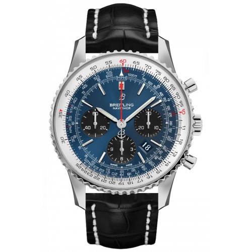 Breitling Navitimer 1 B01 Chronograph 43 Blue Dial Men's Watch AB012121-CA04-743P