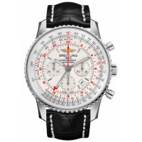 Breitling Navitimer GMT Mercury Silver Dial Men's Watch AB044121-G783-760P