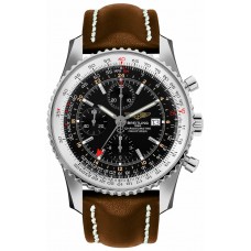 Breitling Navitimer World GMT 46 Steel Men's Watch A2432212-B726-443X