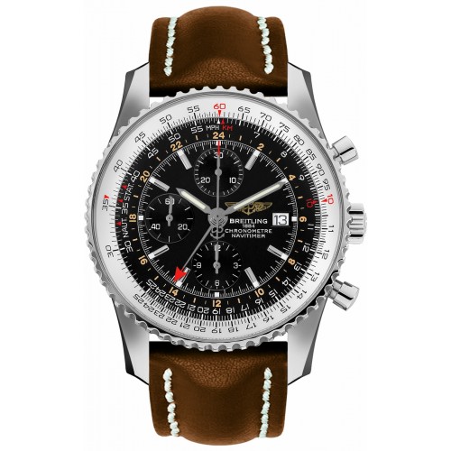 Breitling Navitimer World GMT 46 Steel Men's Watch A2432212-B726-443X