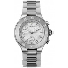 Cartier Must 21 Chronograph Women's Watch W10197U2 Cartier Must 21 Chronograph Women's Watch W10197U2