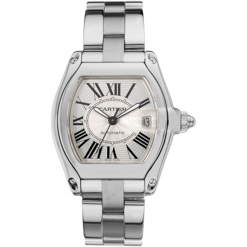 Cartier Roadster Sunray Silver Dial Stainless Men's Watch W62025V3 Cartier Roadster Sunray Silver Dial Stainless Men's Watch W62025V3