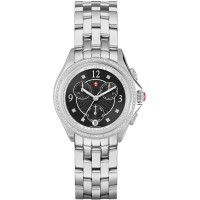 Michele Belmore Chrono Diamond Black Dial Ladies Watch MWW29B000004