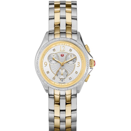 Michele Belmore Chrono Silver & Diamond Dial Ladies Watch MWW29B000006 Michele Belmore Chrono Silver & Diamond Dial Ladies Watch MWW29B000006