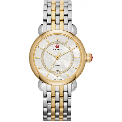 Michele CSX Elegance Two-Tone Women's Watch MWW03T000064 Michele CSX Elegance Two-Tone Women's Watch MWW03T000064
