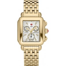 Michele Deco Diamond Gold Women's Watch MWW06P000016 Michele Deco Diamond Gold Women's Watch MWW06P000016