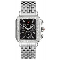 Michele Deco Diamond Black Dial Women's Watch MWW06P000171 Michele Deco Diamond Black Dial Women's Watch MWW06P000171