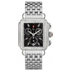 Michele Deco Diamond Black Dial Women's Watch MWW06P000171 Michele Deco Diamond Black Dial Women's Watch MWW06P000171