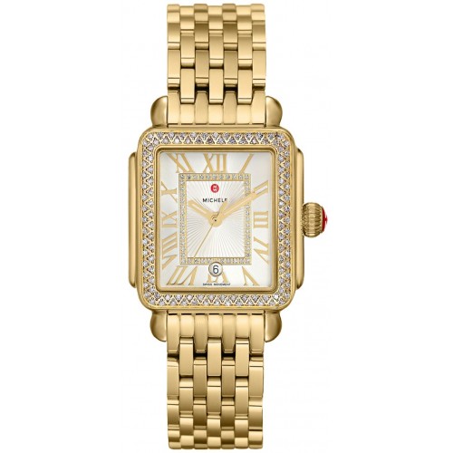Michele Deco Madison Mid Gold Women's Watch MWW06G000003 Michele Deco Madison Mid Gold Women's Watch MWW06G000003