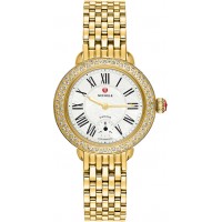 Michele Serein 12 Pearl White Dial & Gold Ladies Watch MWW21E000013 Michele Serein 12 Pearl White Dial & Gold Ladies Watch MWW21E000013