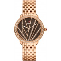 Michele Serein Mid Cocoa Brown & Diamond Dial Ladies Fashion Luxury Watch MWW21B000113 Michele Serein Mid Cocoa Brown & Diamond Dial Ladies Fashion Luxury Watch MWW21B000113