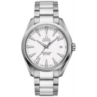 Omega Seamaster Aqua Terra Silver Teak Pattern Dial Men's Watch 23110422102003