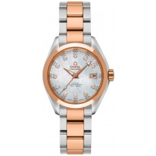 Omega Seamaster Aqua Terra Automatic Chronometer Diamond Ladies Watch 23120302055001 Omega Seamaster Aqua Terra Automatic Chronometer Diamond Ladies Watch 23120302055001