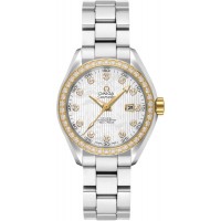 Omega Seamaster Aqua Terra 150M White Pearl Women's Watch 23125342055004