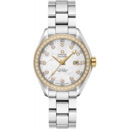 Omega Seamaster Aqua Terra 150M White Pearl Women's Watch 23125342055004
