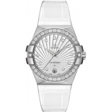 Omega Constellation Supernova White Dial & Diamond Ladies Watch 12318356052001