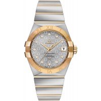 Omega Constellation Silver Omega Logo Pattern Dial Men's Luxury Watch 12320352052004