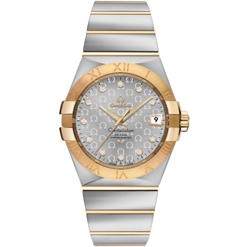Omega Constellation Silver Omega Logo Pattern Dial Men's Luxury Watch 12320352052004 Omega Constellation Silver Omega Logo Pattern Dial Men's Luxury Watch 12320352052004