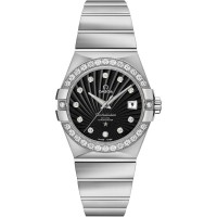 Omega Constellation 18k White Gold Luxury Women's Watch 12355312051001