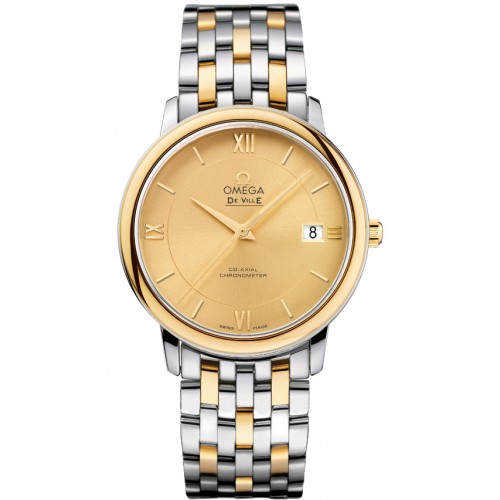 Omega De Ville Prestige Champagne Dial Men's Watch 42420372008001