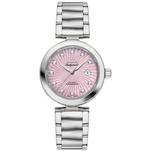 Omega De Ville Ladymatic Pearl Pink & Diamond Dial Ladies Watch 42530342057001 Omega De Ville Ladymatic Pearl Pink & Diamond Dial Ladies Watch 42530342057001