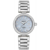 Omega De Ville Ladymatic Blue Pearl & Diamond Ladies Luxury Watch 42535342057002