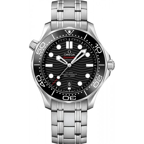 Omega Seamaster Black Dial Men's Diver Watch 21030422001001 Omega Seamaster Black Dial Men's Diver Watch 21030422001001