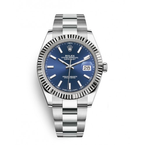 Rolex Oyster Perpetual Datejust 41 Watch Blue dial, Stainless Steel, Fluted bezel 126334blio Rolex Oyster Perpetual Datejust 41 Watch Blue dial, Stainless Steel, Fluted bezel 126334blio