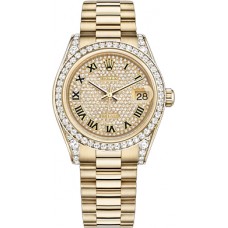 Rolex Datejust 31 Diamond 18k Gold Watch 178158-DIARP Rolex Datejust 31 Diamond 18k Gold Watch 178158-DIARP