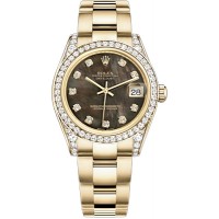 Rolex Datejust 31 Black Mother of Pearl Diamond Watch 178158-BMOPDO Rolex Datejust 31 Black Mother of Pearl Diamond Watch 178158-BMOPDO