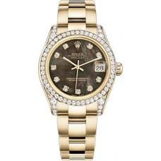 Rolex Datejust 31 Black Mother of Pearl Diamond Watch 178158-BMOPDO Rolex Datejust 31 Black Mother of Pearl Diamond Watch 178158-BMOPDO