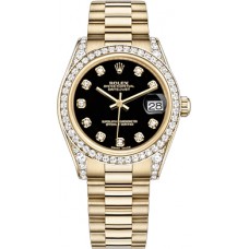 Rolex Datejust 31 Black Diamond Women's Watch 178158-BLKDP Rolex Datejust 31 Black Diamond Women's Watch 178158-BLKDP