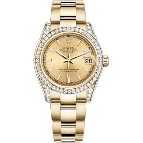 Rolex Datejust 31 Diamond Bezel Watch 178158-CHPSO