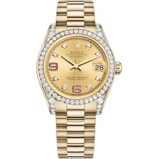 Rolex Datejust 31 Champagne Diamond & Rubies Watch 178158-CHPDRP Rolex Datejust 31 Champagne Diamond & Rubies Watch 178158-CHPDRP