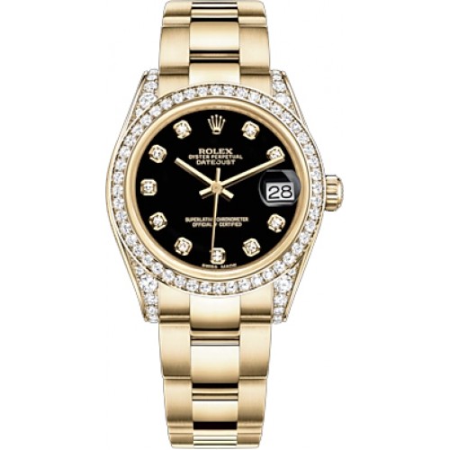 Rolex Datejust 31 Black Diamond Dial Watch 178158-BLKDO Rolex Datejust 31 Black Diamond Dial Watch 178158-BLKDO