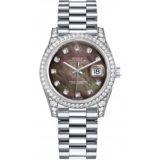 Rolex Datejust 31 Black Mother of Pearl Diamond Ladies Watch 178159-BMOPDP Rolex Datejust 31 Black Mother of Pearl Diamond Ladies Watch 178159-BMOPDP